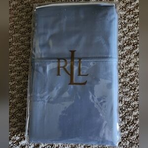 Lauren Ralph Lauren Supima Cotton Classic Bedding, Standard Pillow Cases, Blue